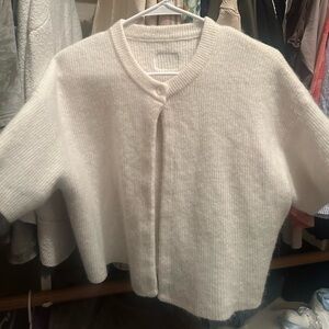 Daily drills single button sweater CREAM M/L
